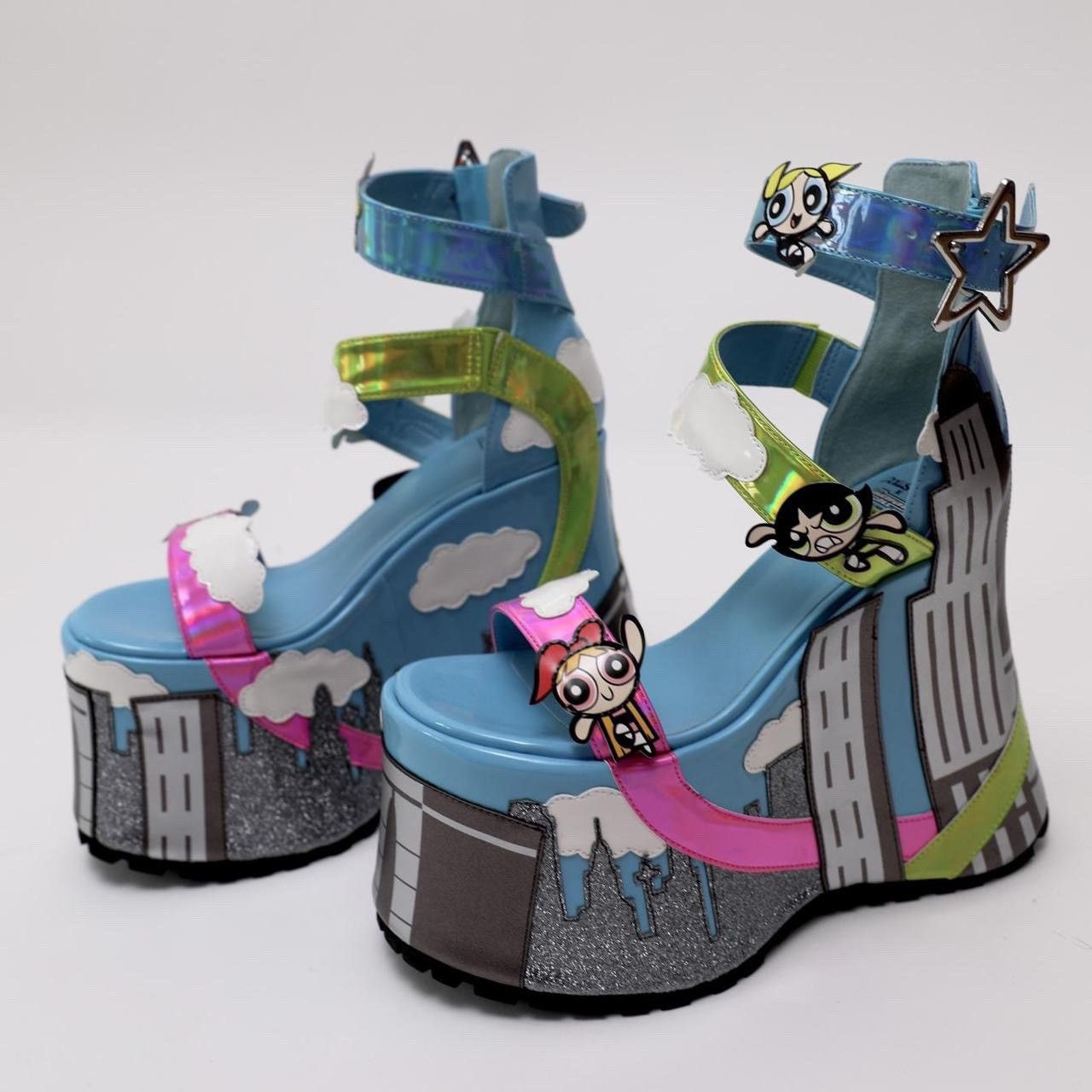 Other THE POWERPUFF GIRLS X DOLLSKILL PLATFORM SANDALS Size US 7 / IT 37 - 3 Thumbnail