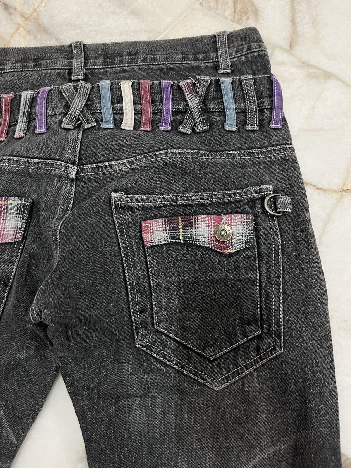 Japanese Brand Doublefocus Doublewaist Jeans Size US 31 - 11 Thumbnail