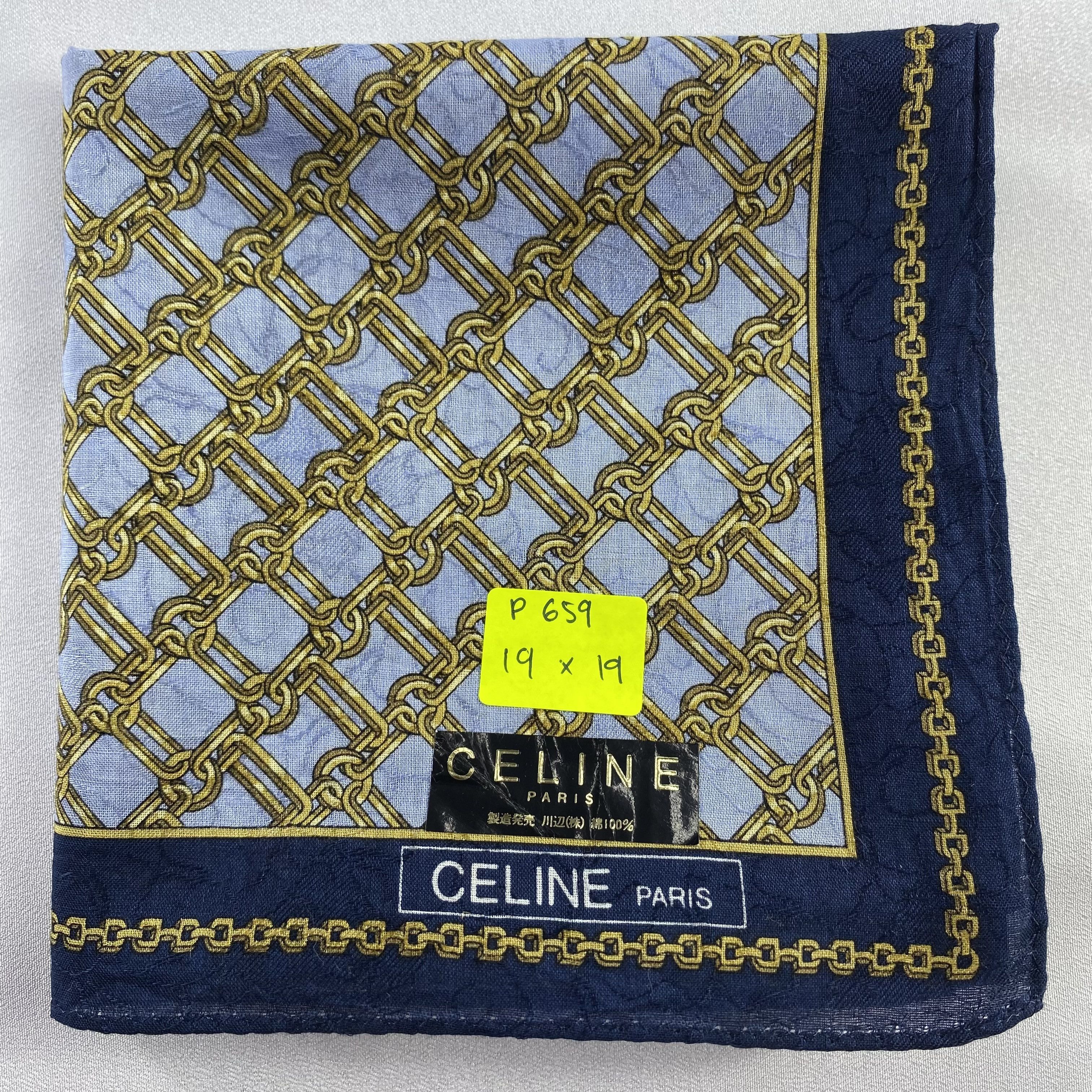 Celine × Vintage NWT Celine Neckerchief / Bandana / Handkerchief-P659 Size ONE SIZE - 5 Thumbnail