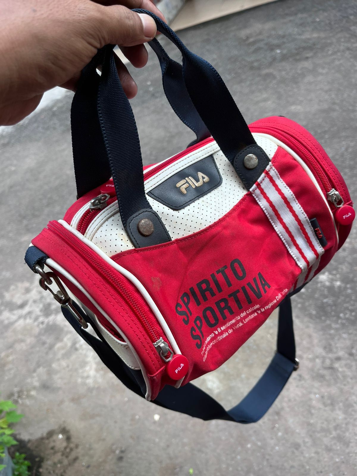 Fila VTG 2007 Fila "Spirito Sportivo" Mini Duffle Sling Bag Y2K Size ONE SIZE - 8 Thumbnail