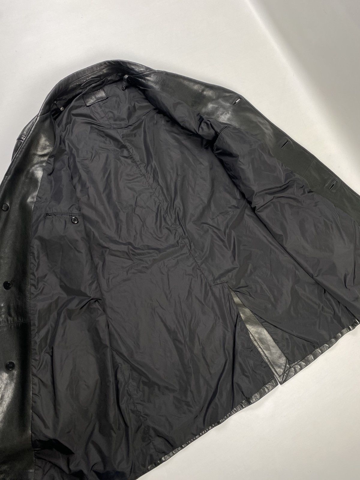 Prada Prada Leather Jacket, Coat + Neylon Vest Size US XL / EU 56 / 4 - 13 Thumbnail