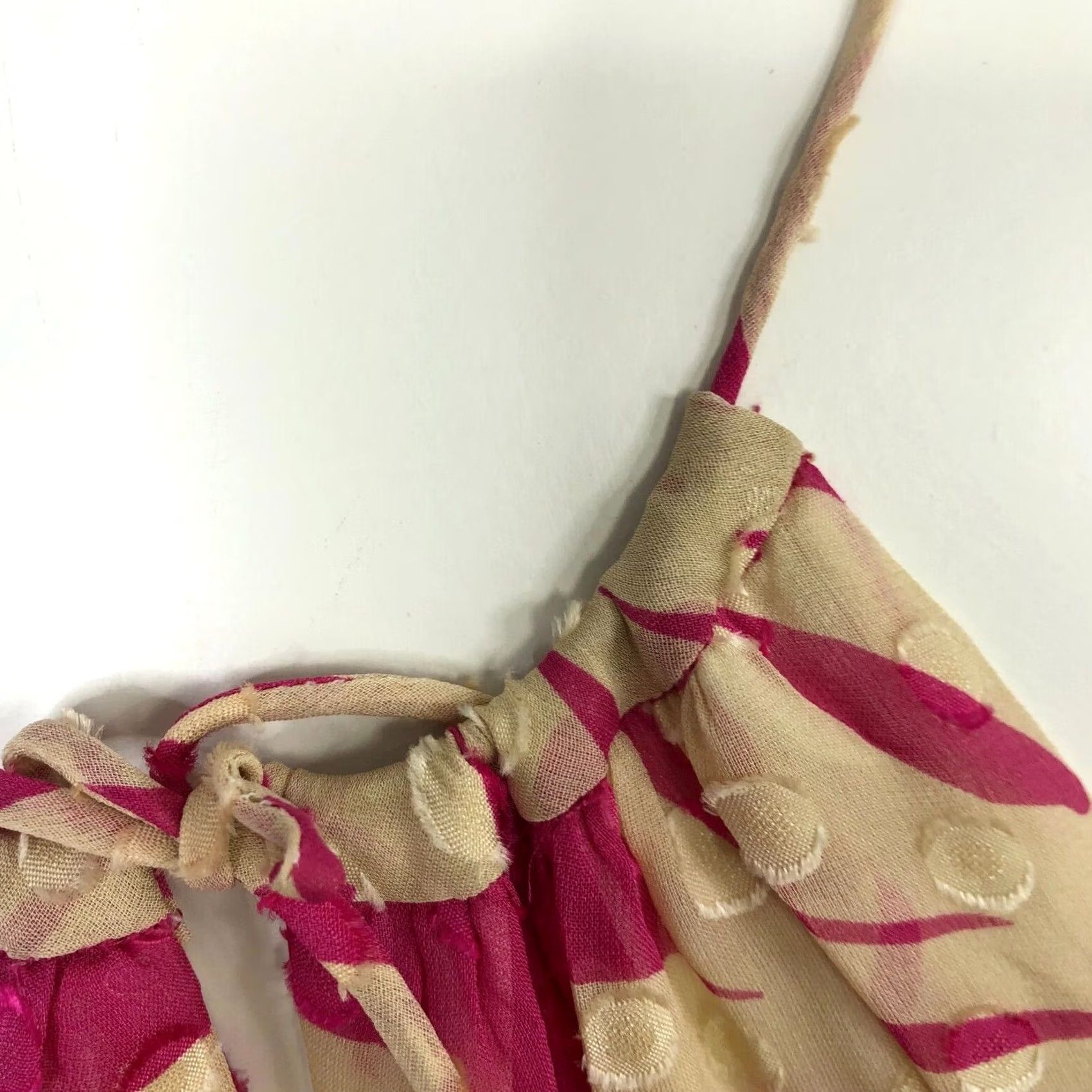 Vineyard Vines Vineyard Vines Maxi Dress Halter Pink Ivory 4 Women Sleeveless Long Silk Blend 14 Size S / US 4 / IT 40 - 7 Thumbnail