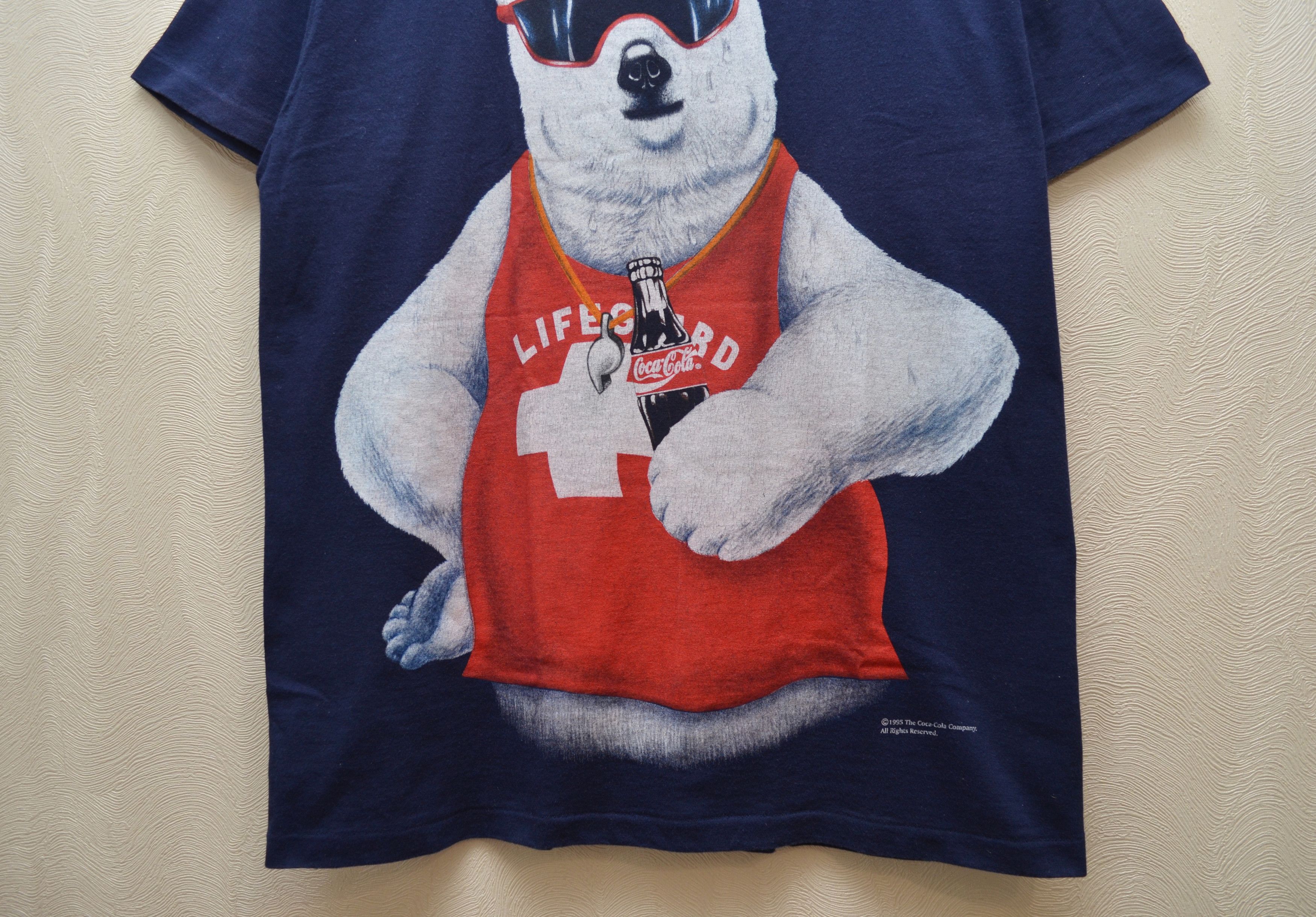 Coca Cola × Vintage Vintage 1995 Coca Cola Big Logo T Shirt RARE y2k 90s Size US L / EU 52-54 / 3 - 3 Thumbnail