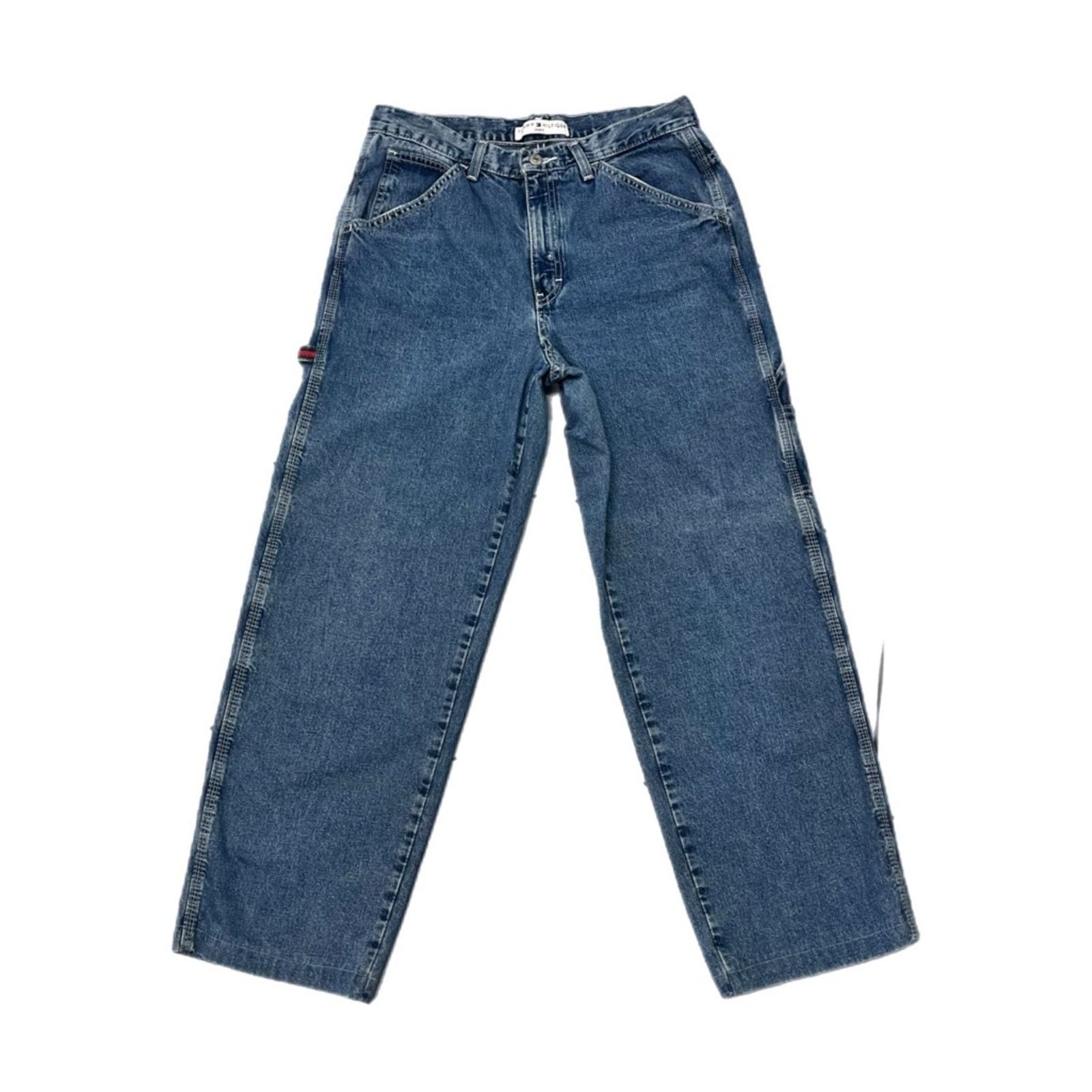 Tommy Hilfiger Y2K Tommy Hilfiger Carpenter Women's Baggy Jeans Size 32" / US 10 / IT 46 - 1 Thumbnail