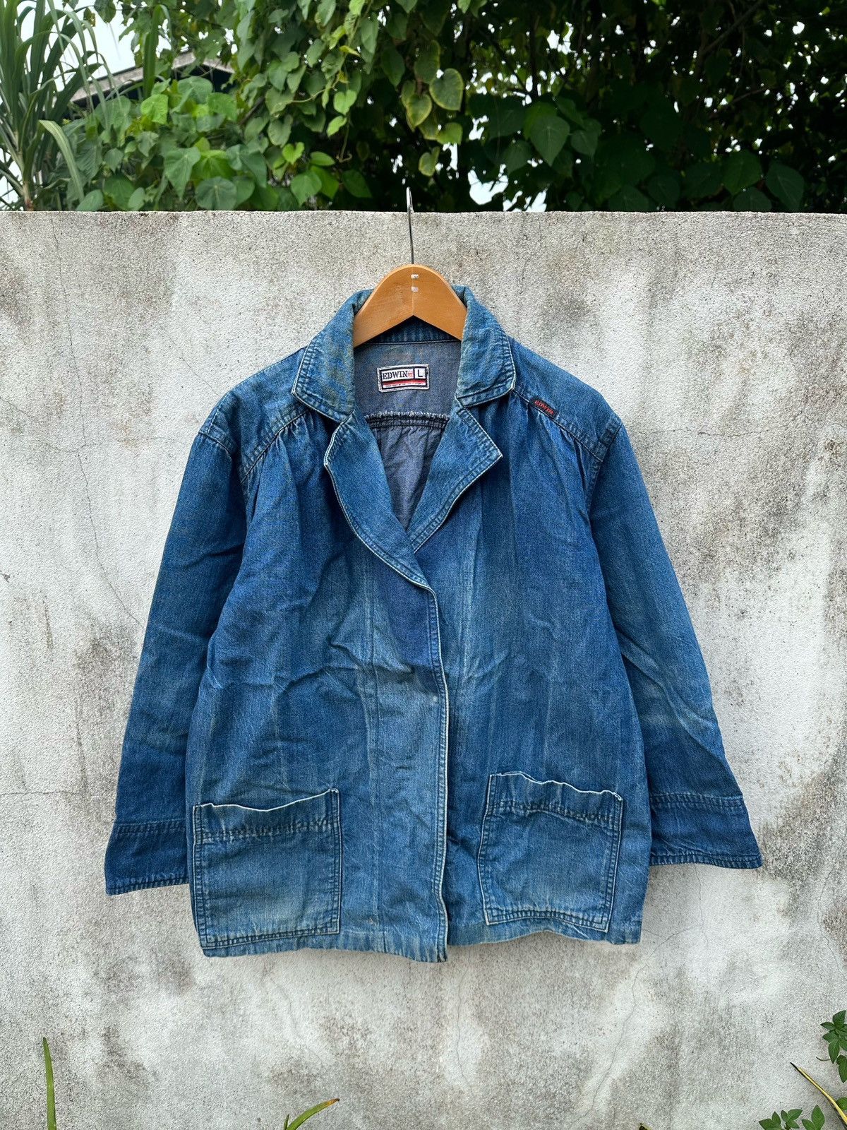 Edwin Edwin shawl denim jacket inspired 50s Size US L / EU 52-54 / 3 - 1 Thumbnail