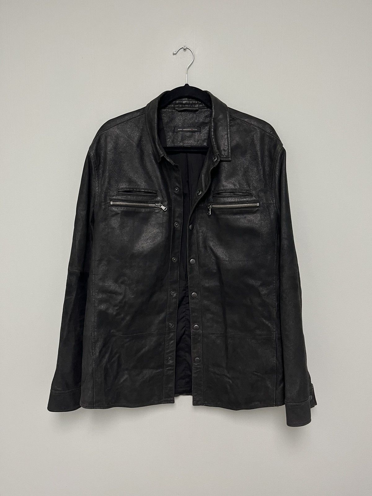 John Varvatos Suede zipper pocket jacket. Large Size US L / EU 52-54 / 3 - 3 Thumbnail