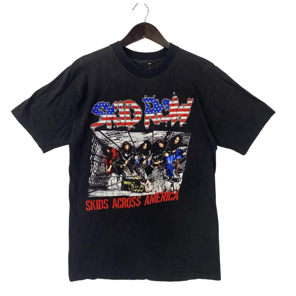 Band Tees 💥VINTAGE SKID ROW heavy metal across America Tour 1989 shirt Size US L / EU 52-54 / 3 - 1 Thumbnail