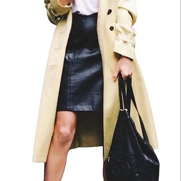 Talbots Leather Pencil Skirt Sz 6P Classic Fall Party Spring Winter Size 28" / US 6 / IT 42 - 2 Thumbnail