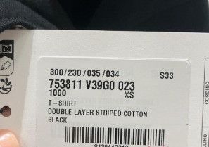 Bottega Veneta o1n1vont0325 Double Layer Striped Cotton T-Shirt in Black Size XS / US 0-2 / IT 36-38 - 5 Thumbnail