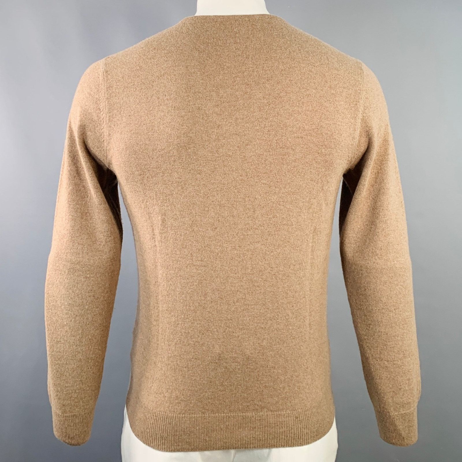 Maison Margiela MAISON MARTIN MARGIELA Camel Cashmere V-Neck Pullover Size US L / EU 52-54 / 3 - 3 Thumbnail