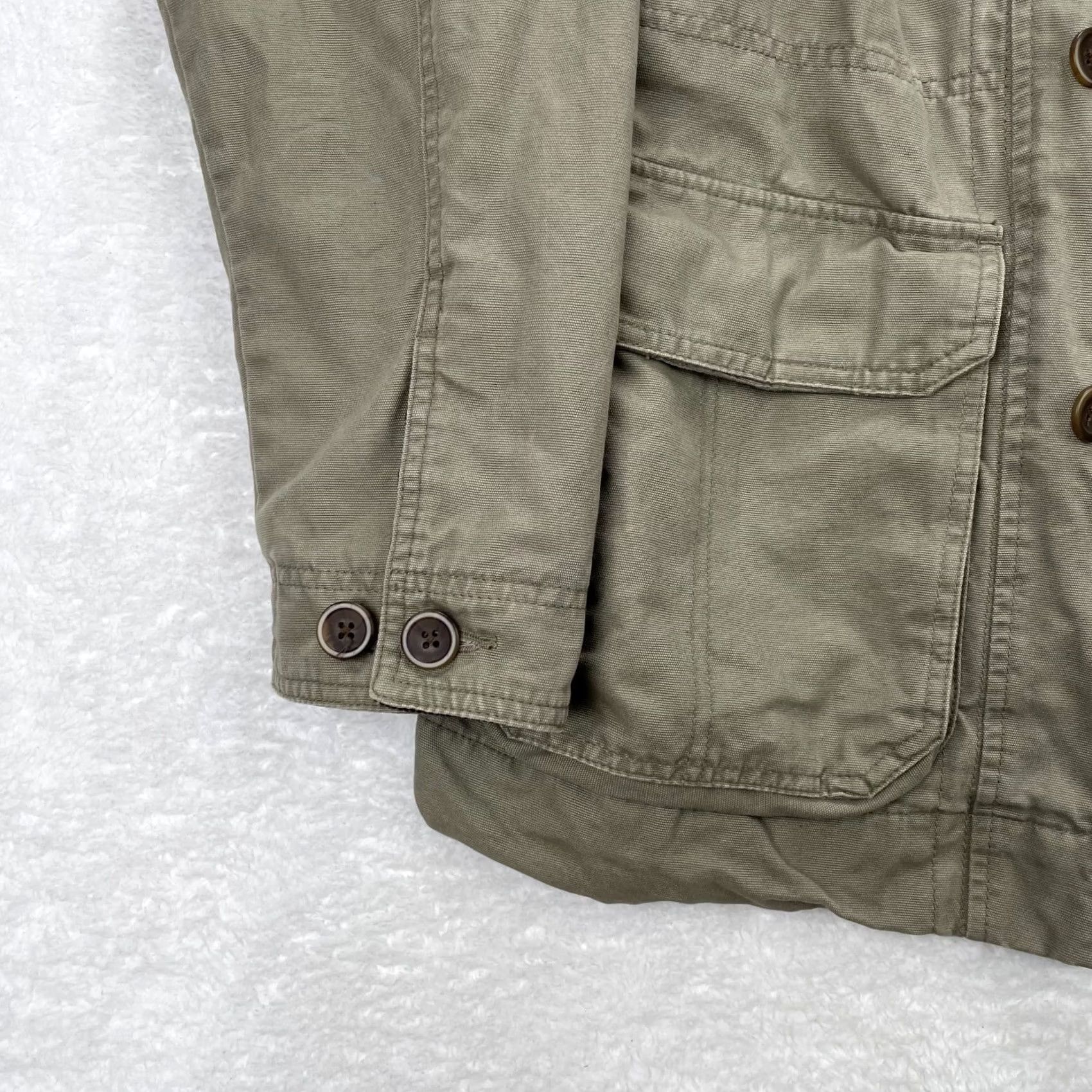 Vintage VTG Cabela's Jacket Mens Large Green Military Chore Work Barn Pockets Button Down Size US L / EU 52-54 / 3 - 3 Thumbnail