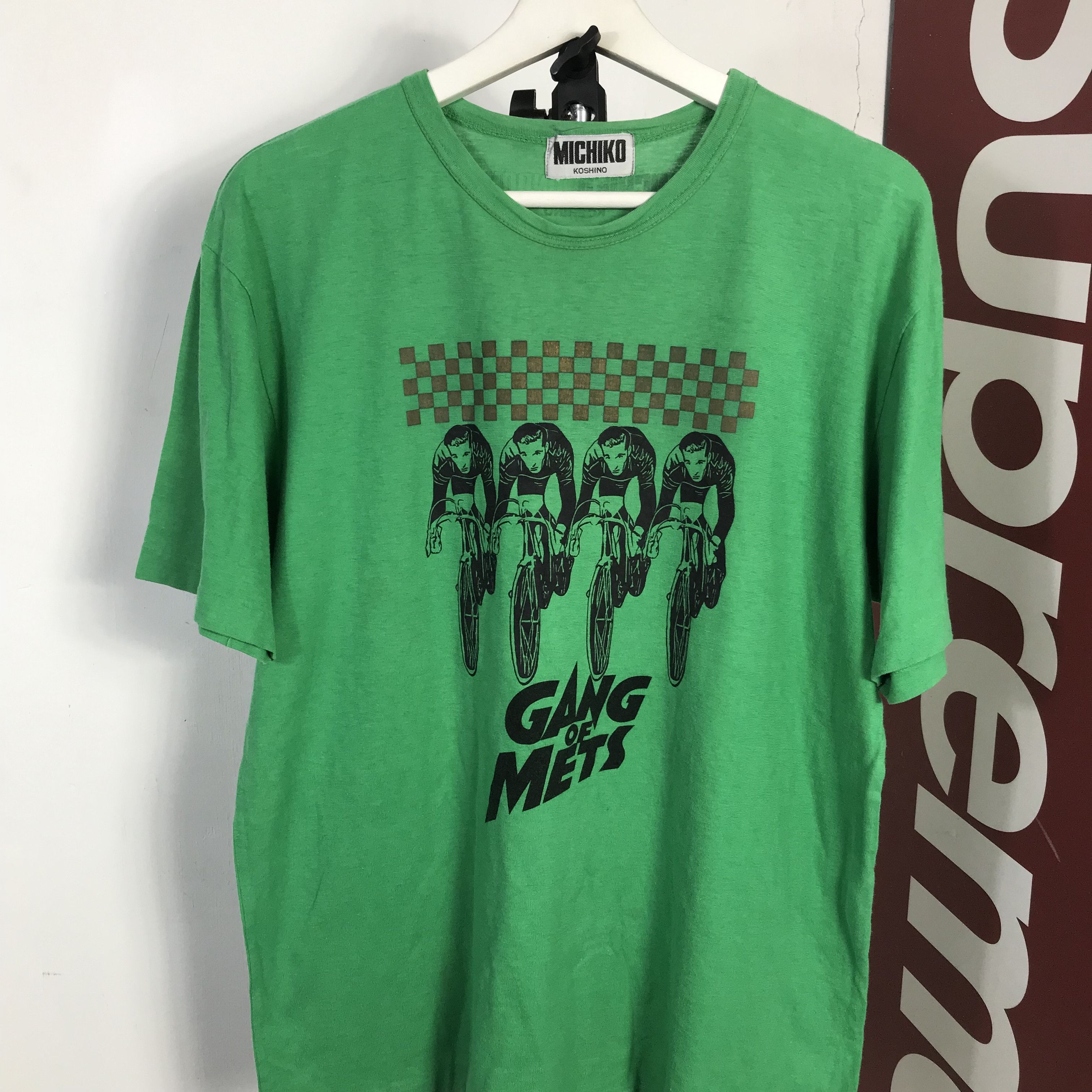 Michiko Koshino London Vintage Michiko Koshino gang of mets men bicycle phototee Size US L / EU 52-54 / 3 - 2 Thumbnail