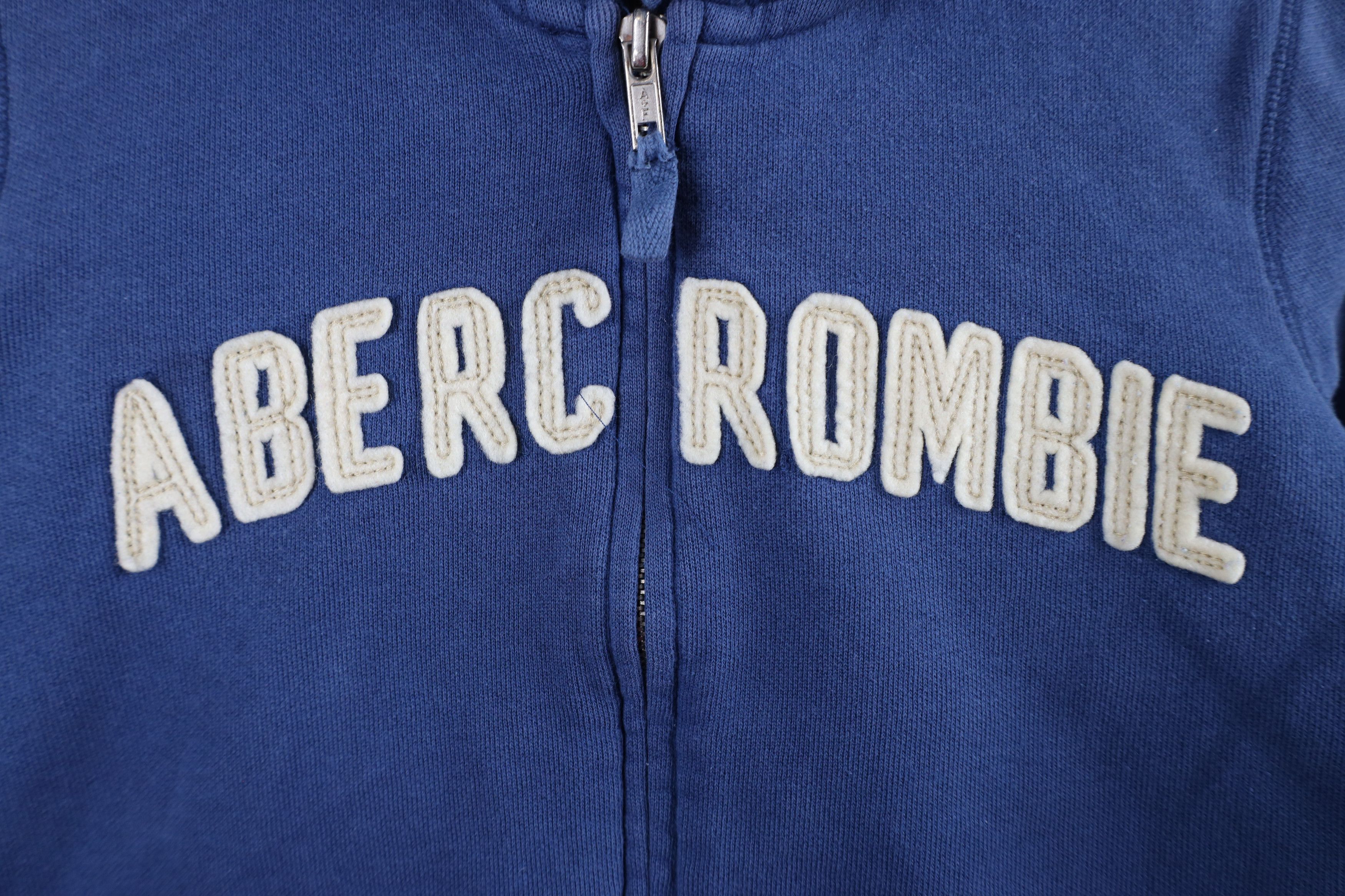 Abercrombie & Fitch × Vintage Vintage Y2K Abercrombie & Fitch Spell Out Full Zip Hoodie Size L / US 10 / IT 46 - 4 Thumbnail