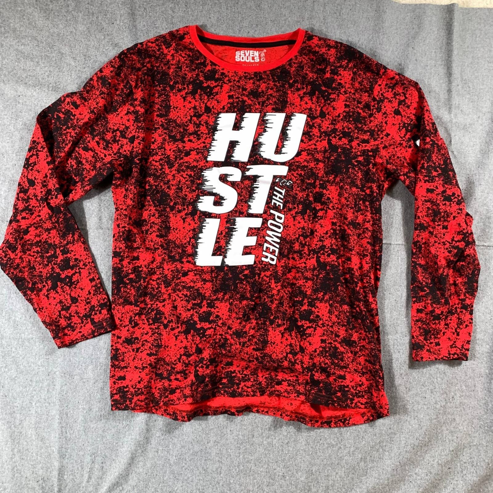 Other Seven Souls Hustle Shirt Women Large Red Long Sleeve Size L / US 10 / IT 46 - 1 Thumbnail
