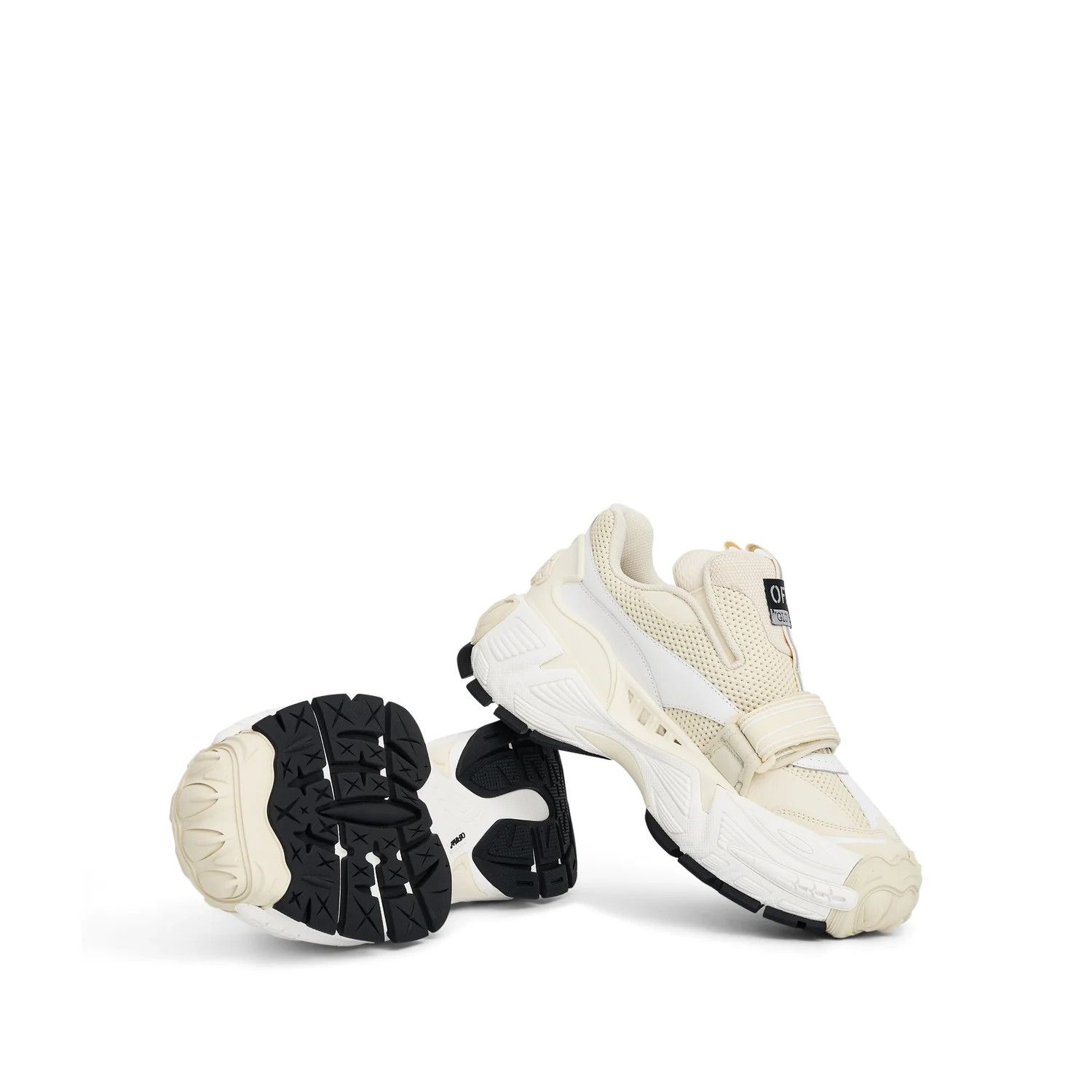 Off-White o1mris0824 Sneaker in White & Beige Size US 8 / EU 41 - 4 Thumbnail
