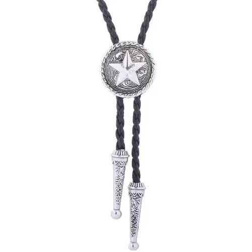 Cowboy Equipment × Vintage Vintage Star Leather Rope Bolo Tie Size ONE SIZE - 2 Thumbnail