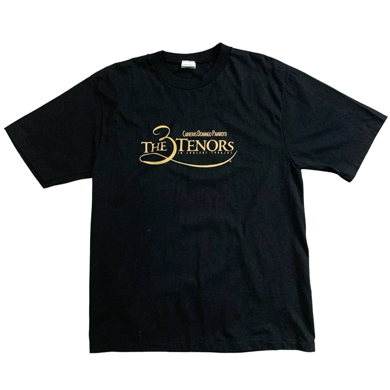 image of Made In Canada x Vintage The Three Tennors Carreras Domingo Pavarotti L 96 97 in Black (Size Large)