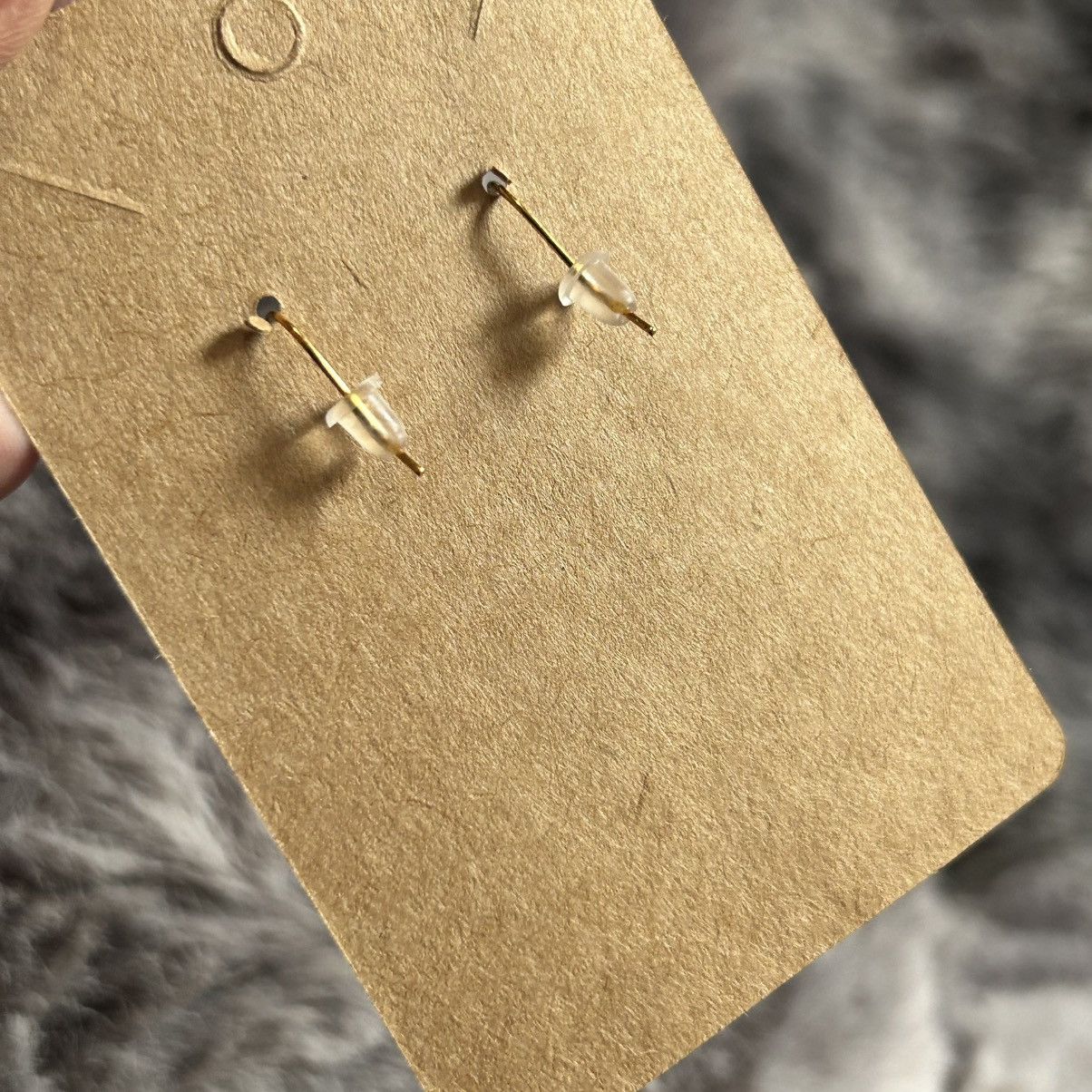 Handmade Handcrafted elegant genuine stone cat eye barrel earrings Size ONE SIZE - 3 Thumbnail