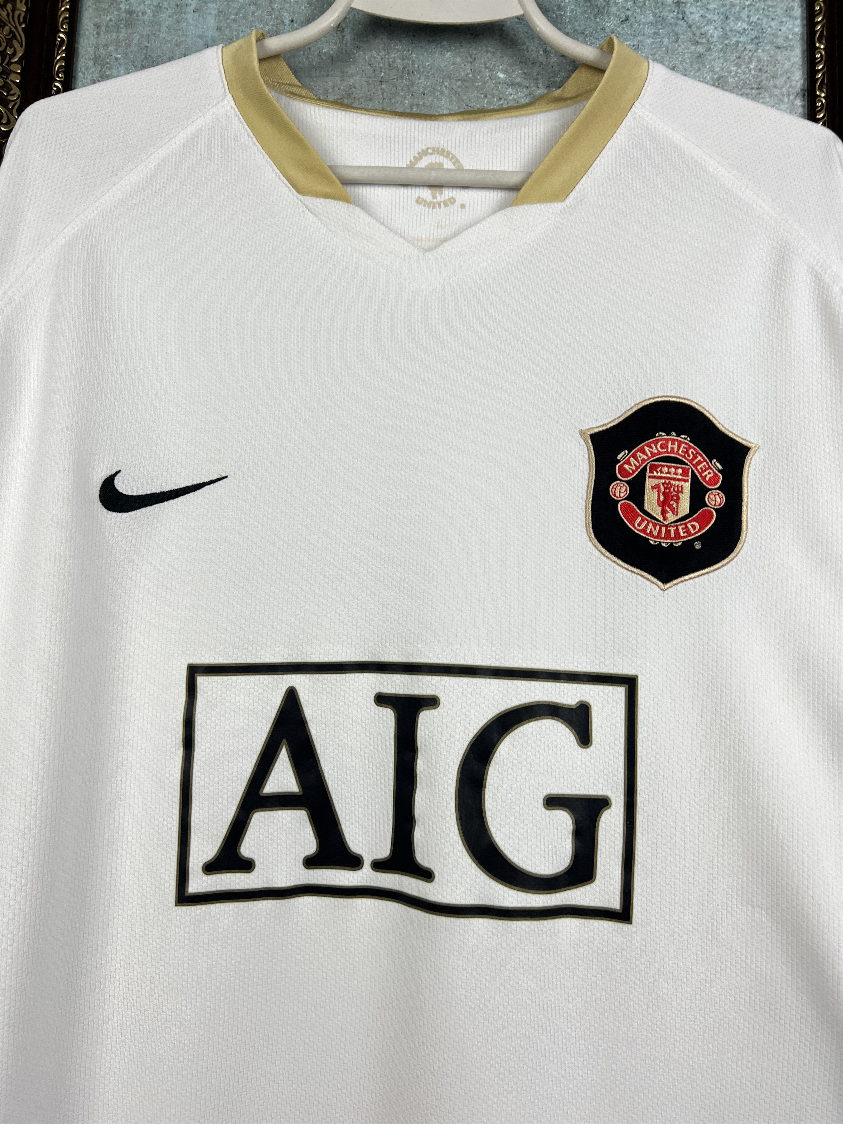 Nike Manchester United football shirt Long Sleeve Jersey Sz 3XL Size US XXL / EU 58 / 5 - 3 Thumbnail