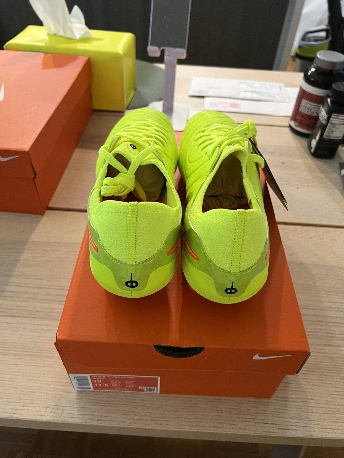 Nike Nike Tiempo Legend 10 Pro AG ‘Black Volt’ Size US 10 / EU 43 - 4 Thumbnail