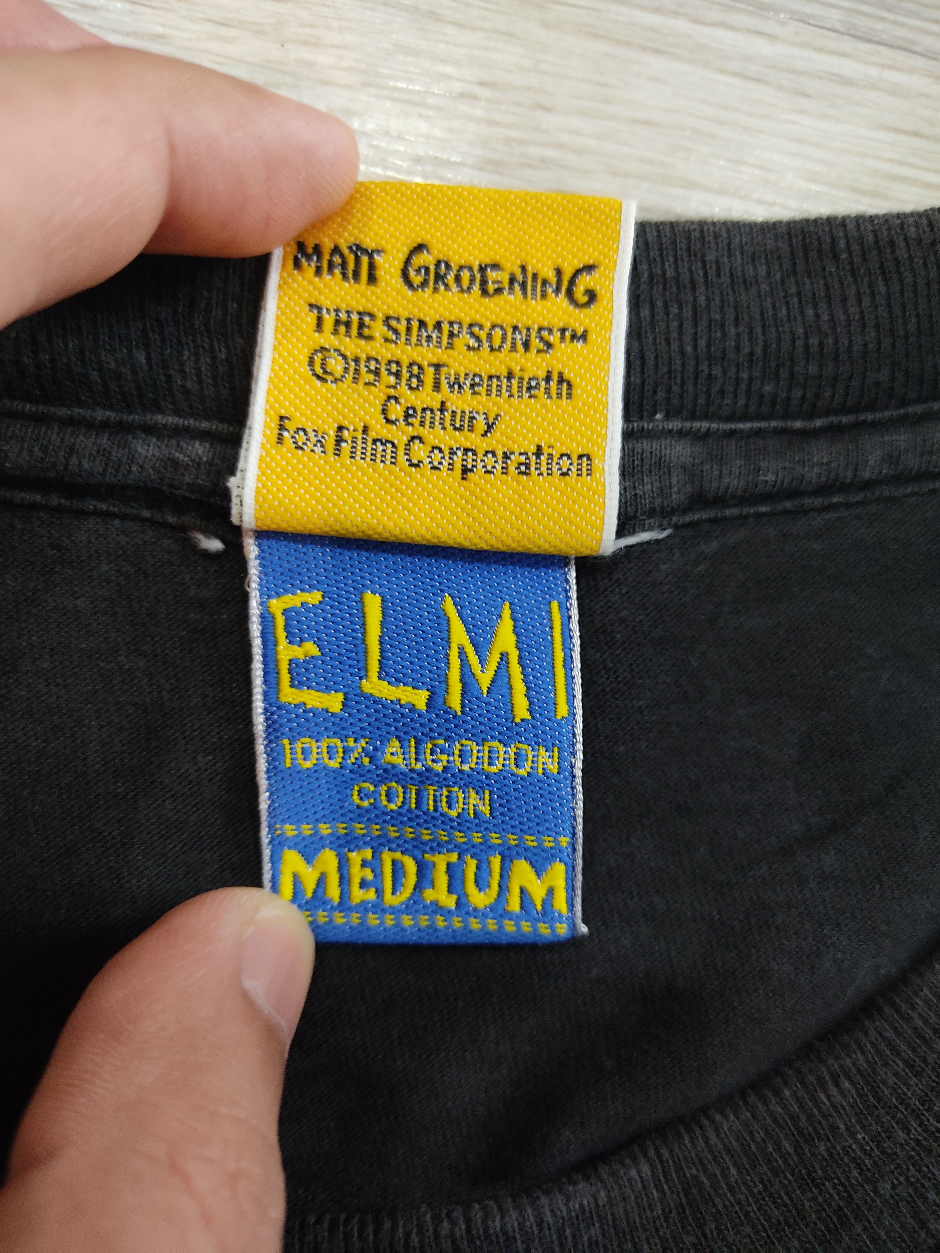 Vintage THE SIMPSONS MEN IN BLACK 1998 Size US M / EU 48-50 / 2 - 3 Thumbnail