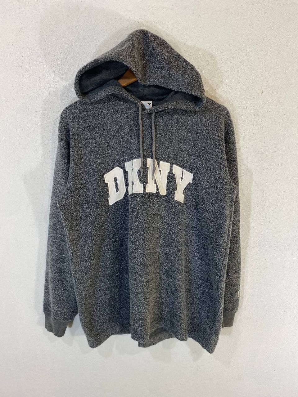 DKNY dkny fleece hoody embroided logo nice design Size US S / EU 44-46 / 1 - 1 Thumbnail