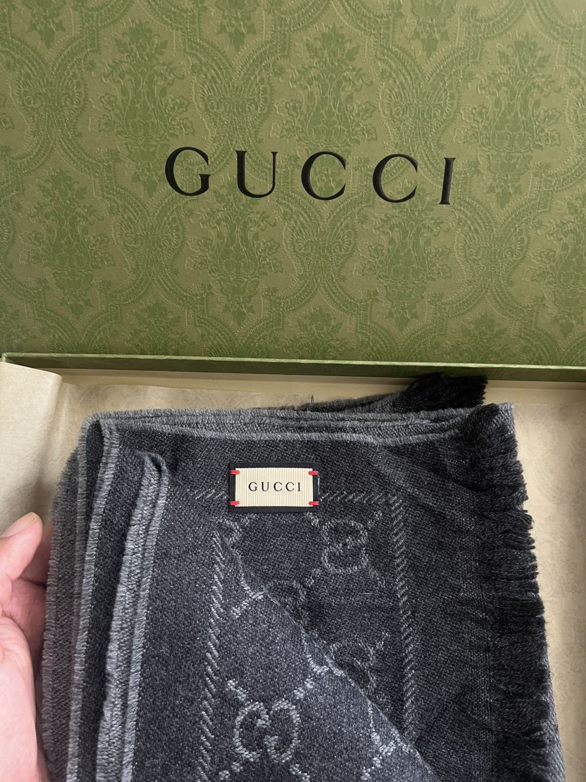 Gucci Gucci GG Jacquard Pattern Knitted Scarf Size ONE SIZE - 7 Thumbnail