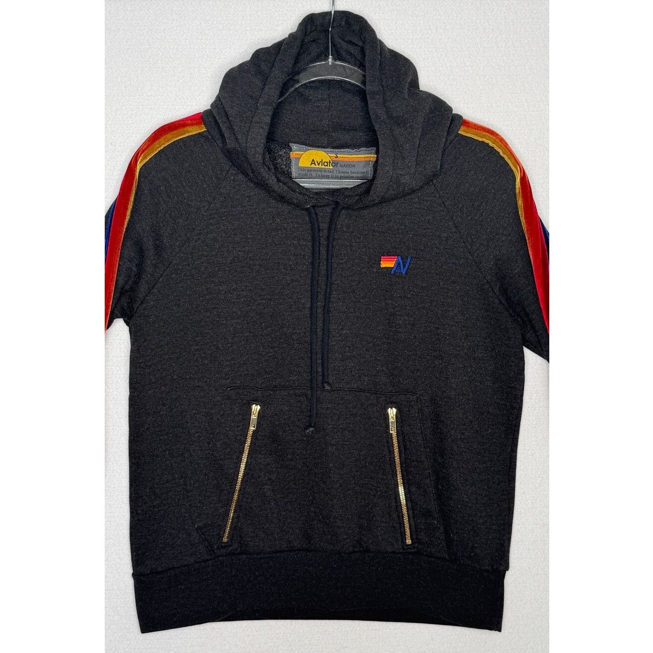 Aviator Nation 2010s Aviator Nation Rainbow Stripe Hoodie Jogger Set S/L Size S / US 4 / IT 40 - 16 Thumbnail