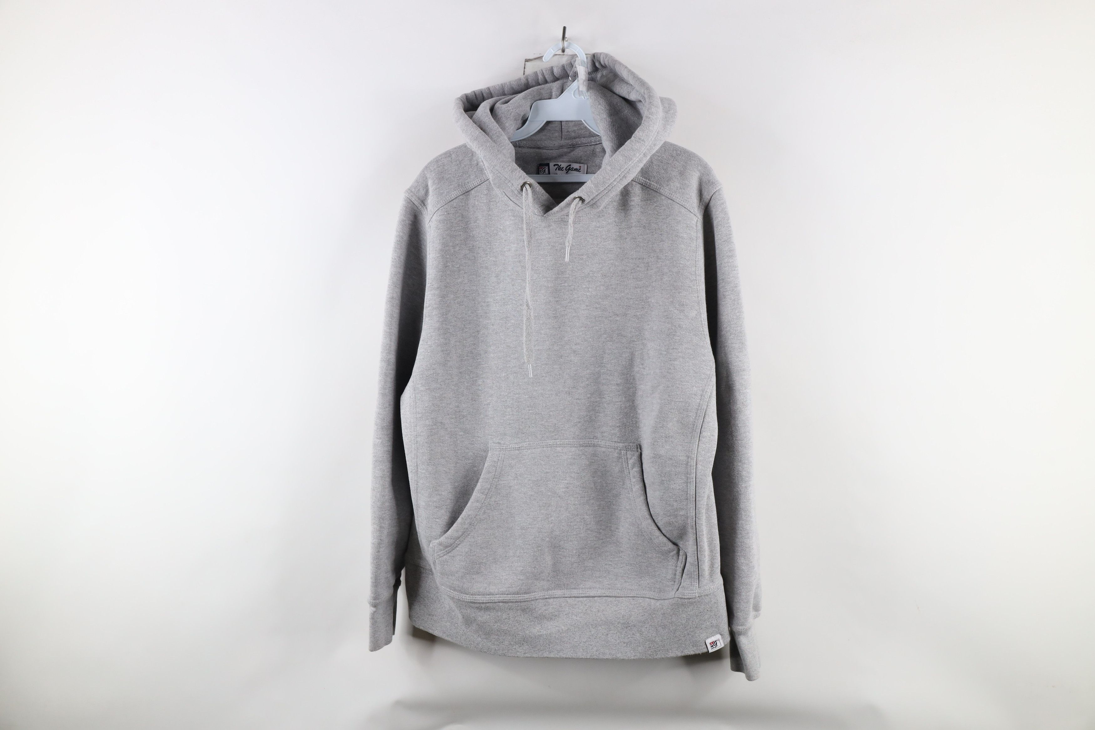 Vintage Vintage 90s The Game Hoodie Sweatshirt Heather Gray USA Size US M / EU 48-50 / 2 - 1 Thumbnail