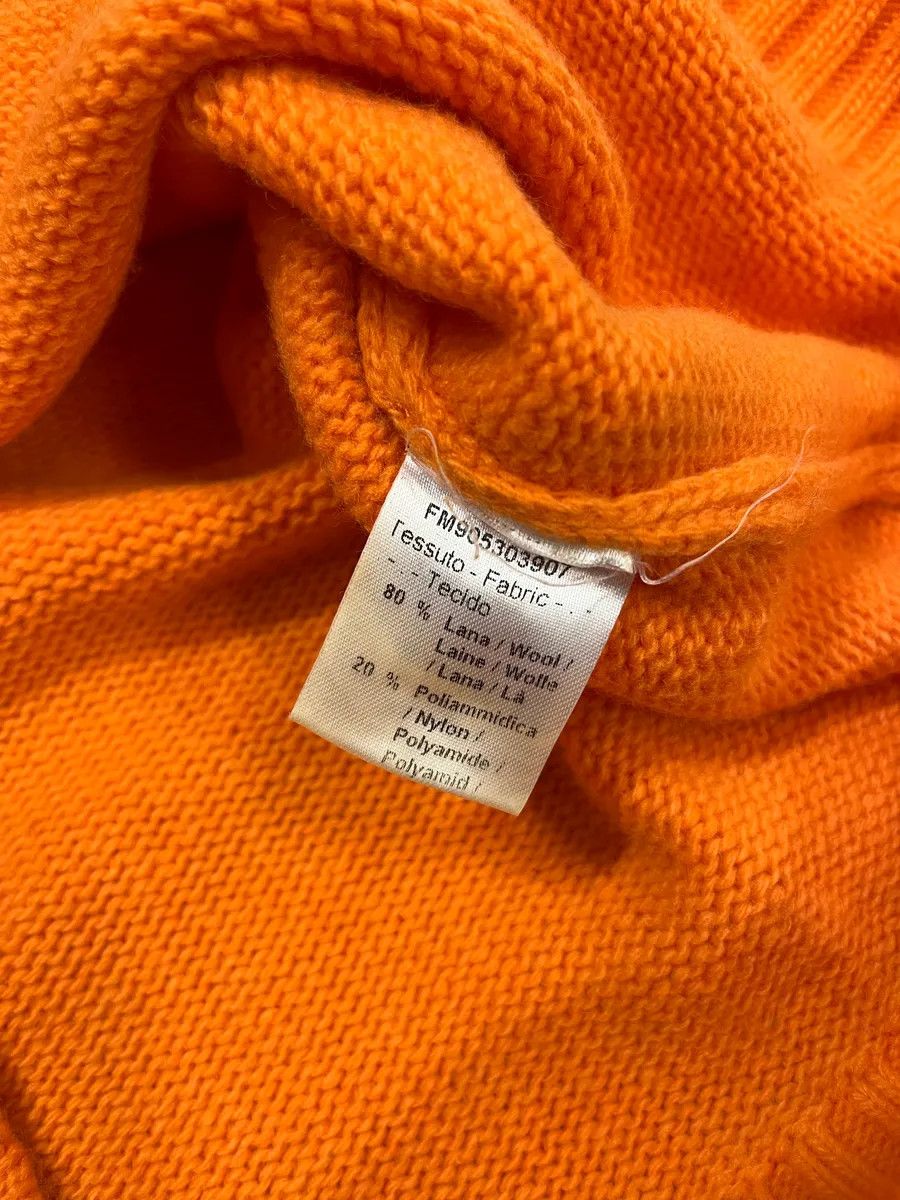 Daniele Alessandrini Daniele Alessandrini Orange Wool Minimalist Sweater Size US S / EU 44-46 / 1 - 9 Thumbnail