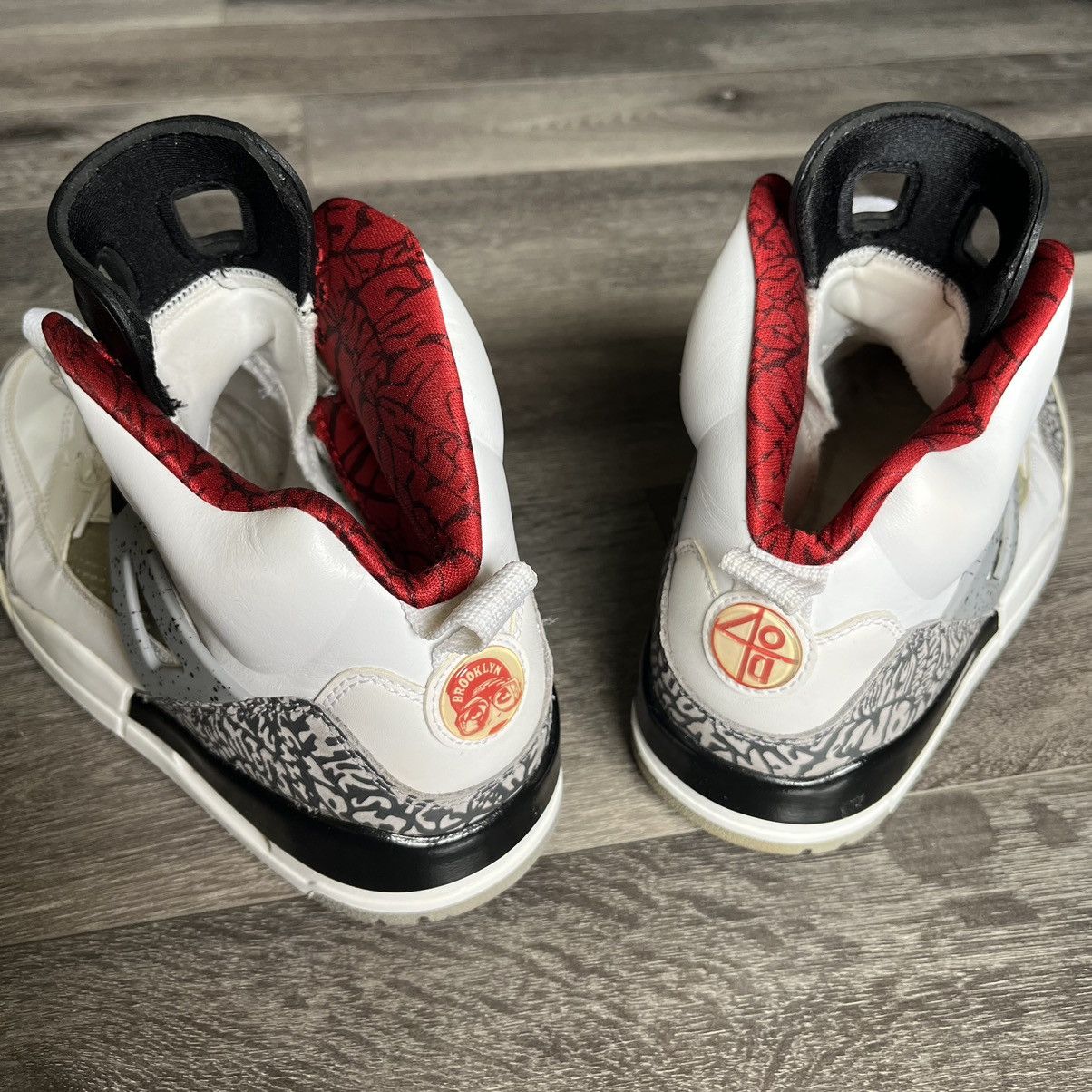 Jordan Brand Vintage Jordan Spizike White Cement 2017 Low Shoe 315371-122 Size US 10 / EU 43 - 6 Thumbnail