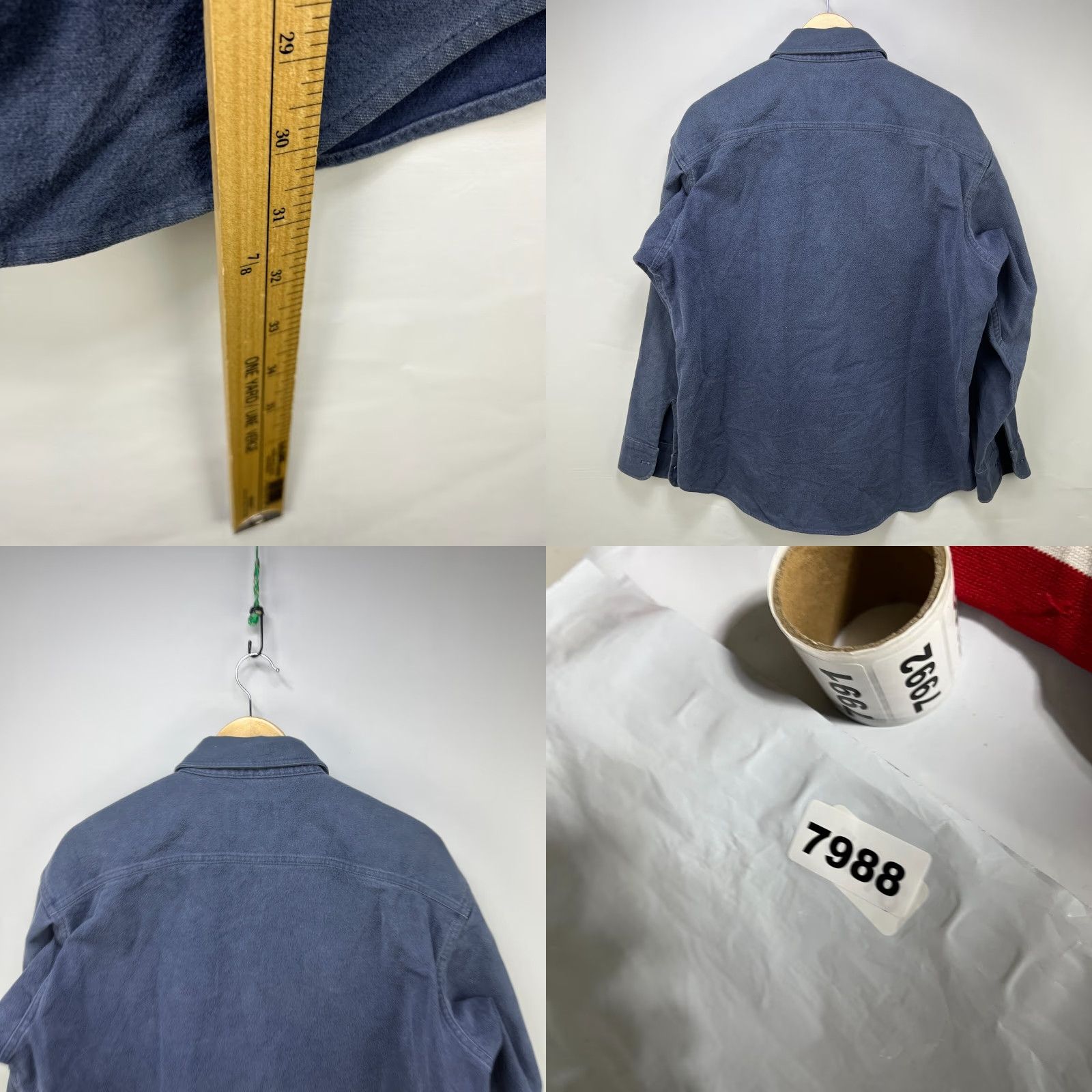 Vintage VINTAGE Woolrich Shirt 90s Button-Up Long Sleeve Blue M Adults Mens Large Size US M / EU 48-50 / 2 - 8 Thumbnail