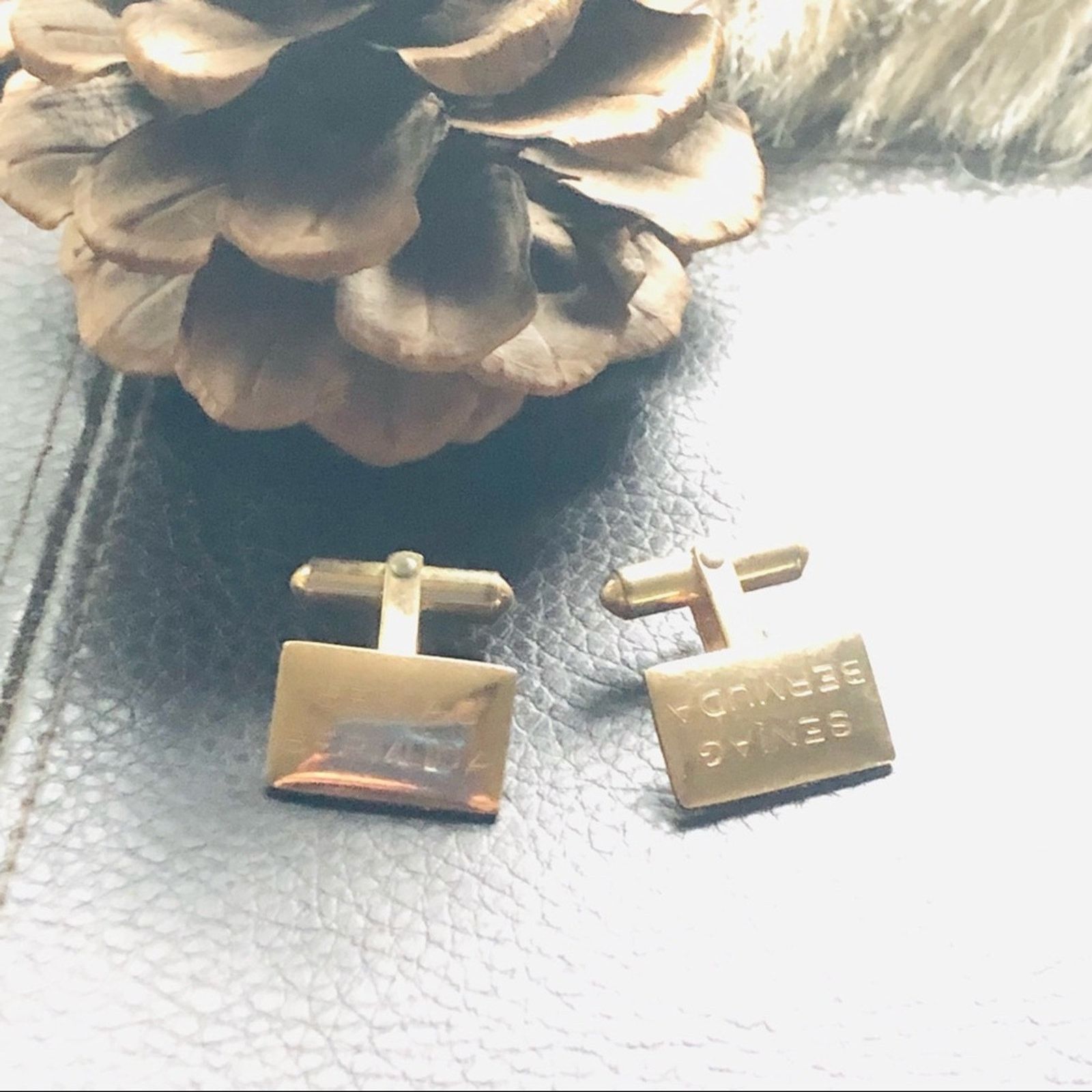 Other Antique late 1800s Ballou gold filled engraved cuff links Size ONE SIZE - 1 Thumbnail