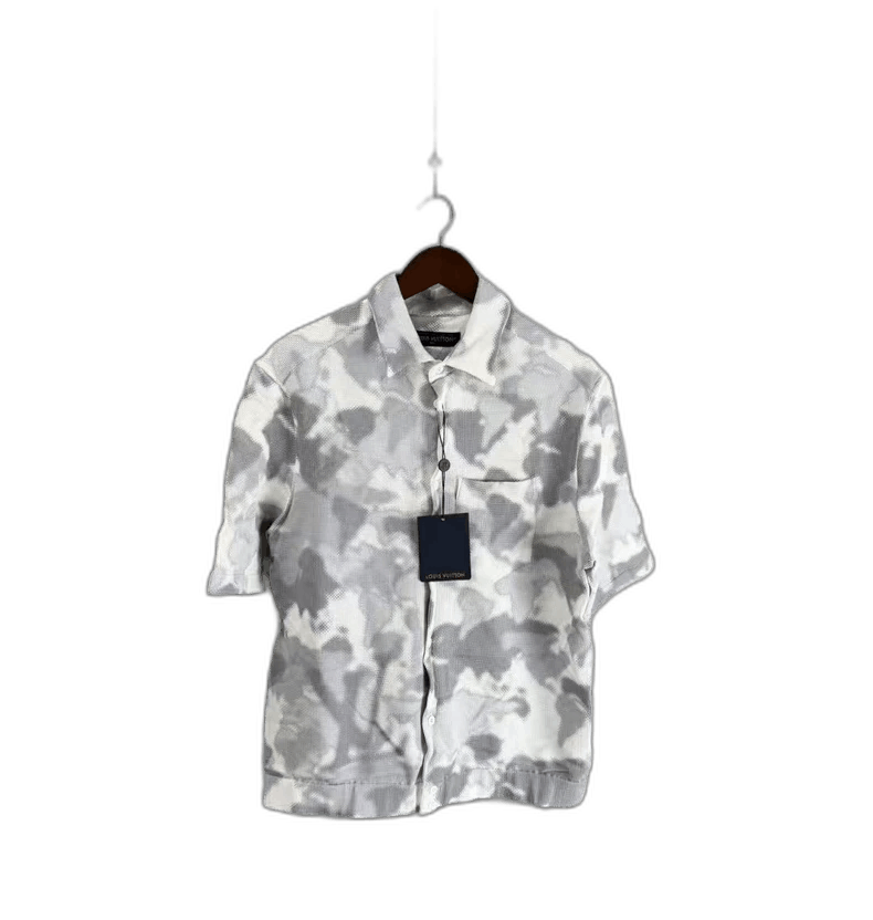 Louis Vuitton Louis Vuitton Louis Vuitton Gray White Camo Short Sleeve S Size US M / EU 48-50 / 2 - 1 Thumbnail