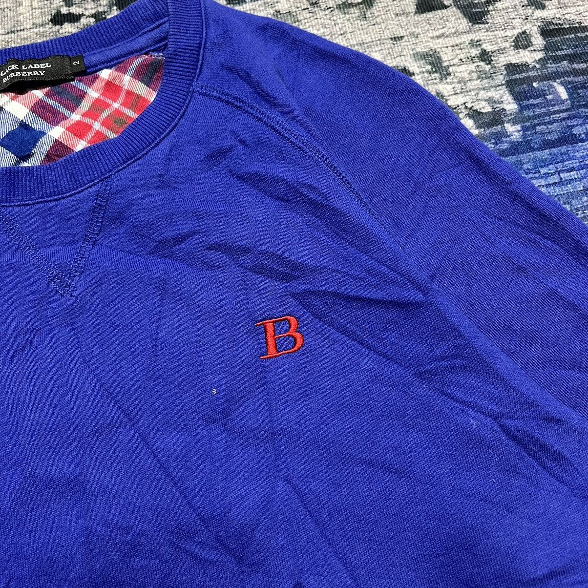 Burberry × Designer 🔥Burberrys Black Label Novacheck “B” Logo Sweetshirts Size M / US 6-8 / IT 42-44 - 2 Thumbnail