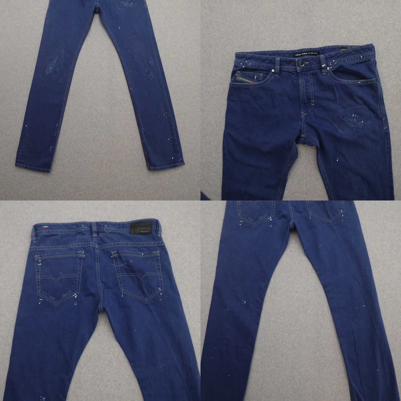 Diesel DIESEL D.N.A. Jeans Thavar Slim Skinny Mens 33x33 Blue ITALY Regular Jeans Men 33 Slim Blue Jeans 33x33 Women's? Size US 33 - 9 Thumbnail