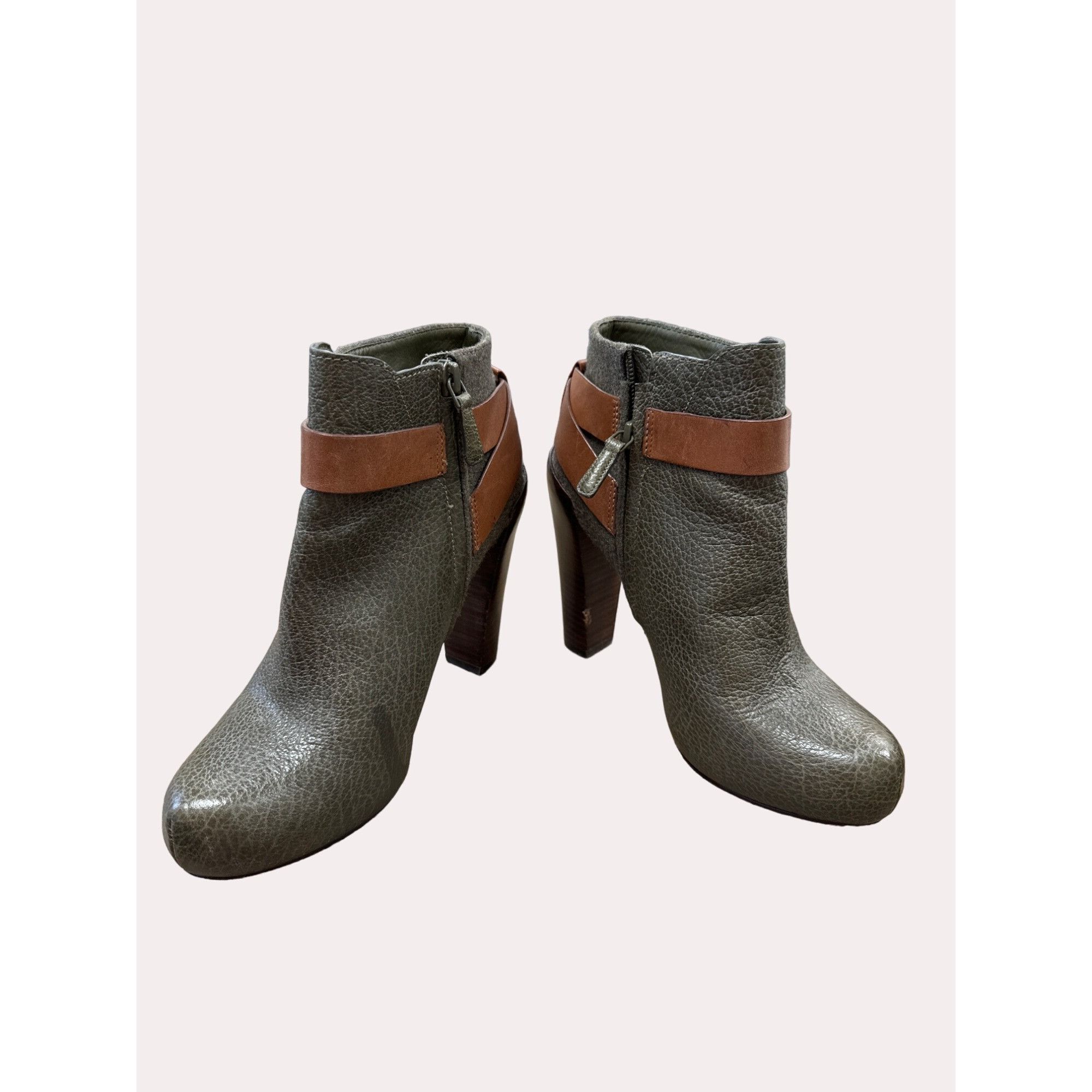 Cole Haan Cole Haan women’s green brown leather ankle boots size6B SKU Size US 6 / IT 36 - 3 Thumbnail