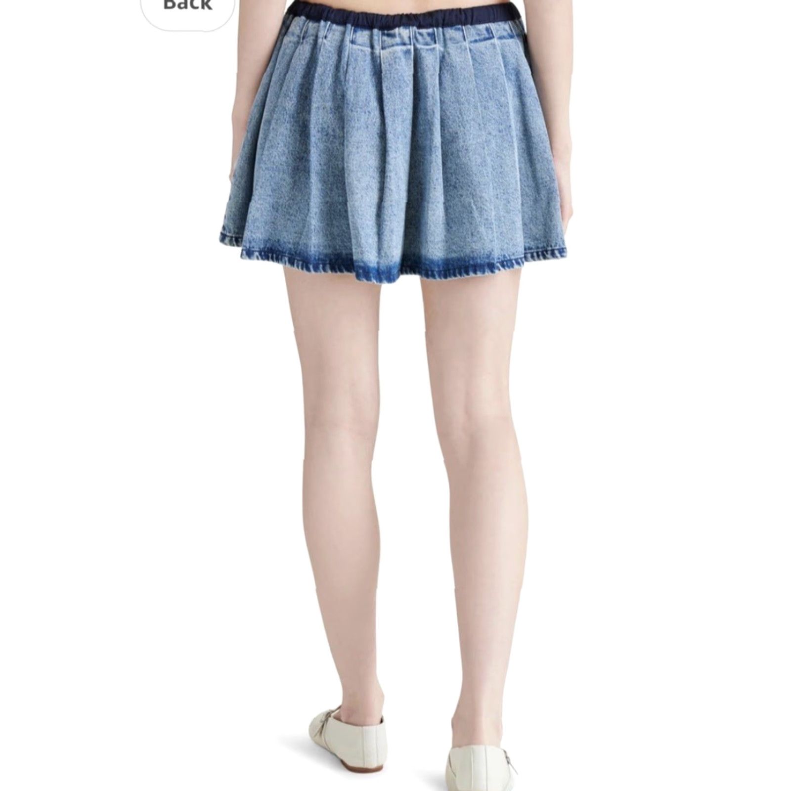 Steve Madden Steve Madden Skirt - Women’s Halle Skirt - Size L - Blue - Denim - Mini - 90s Bohemian Festival - Casual Party/Cocktail - Elastic Waist Pockets - NWT Size 36" / US 14 / IT 50 - 5 Thumbnail