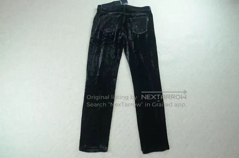 Hedi Slimane Saint Laurent SLP Black Velvet Casual Pants. Size US 30 / EU 46 - 4 Thumbnail