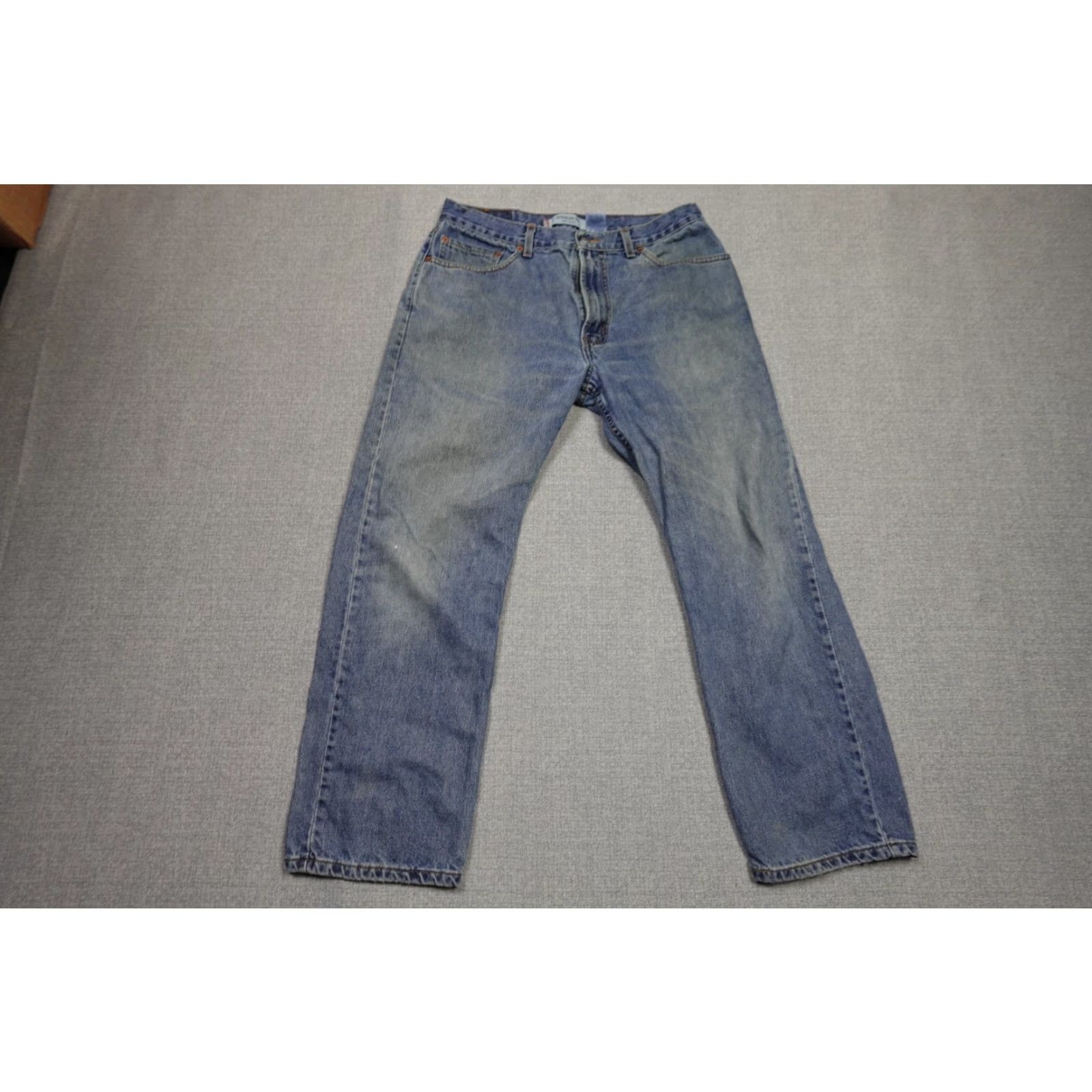 Levi's Levi's 505 Jeans Mens 36x30 Blue Regular Fit Straight Leg Light Wash Rancher Denim Cotton Zip 5-Pocket Modern Mens Size US 36 / EU 52 - 2 Thumbnail