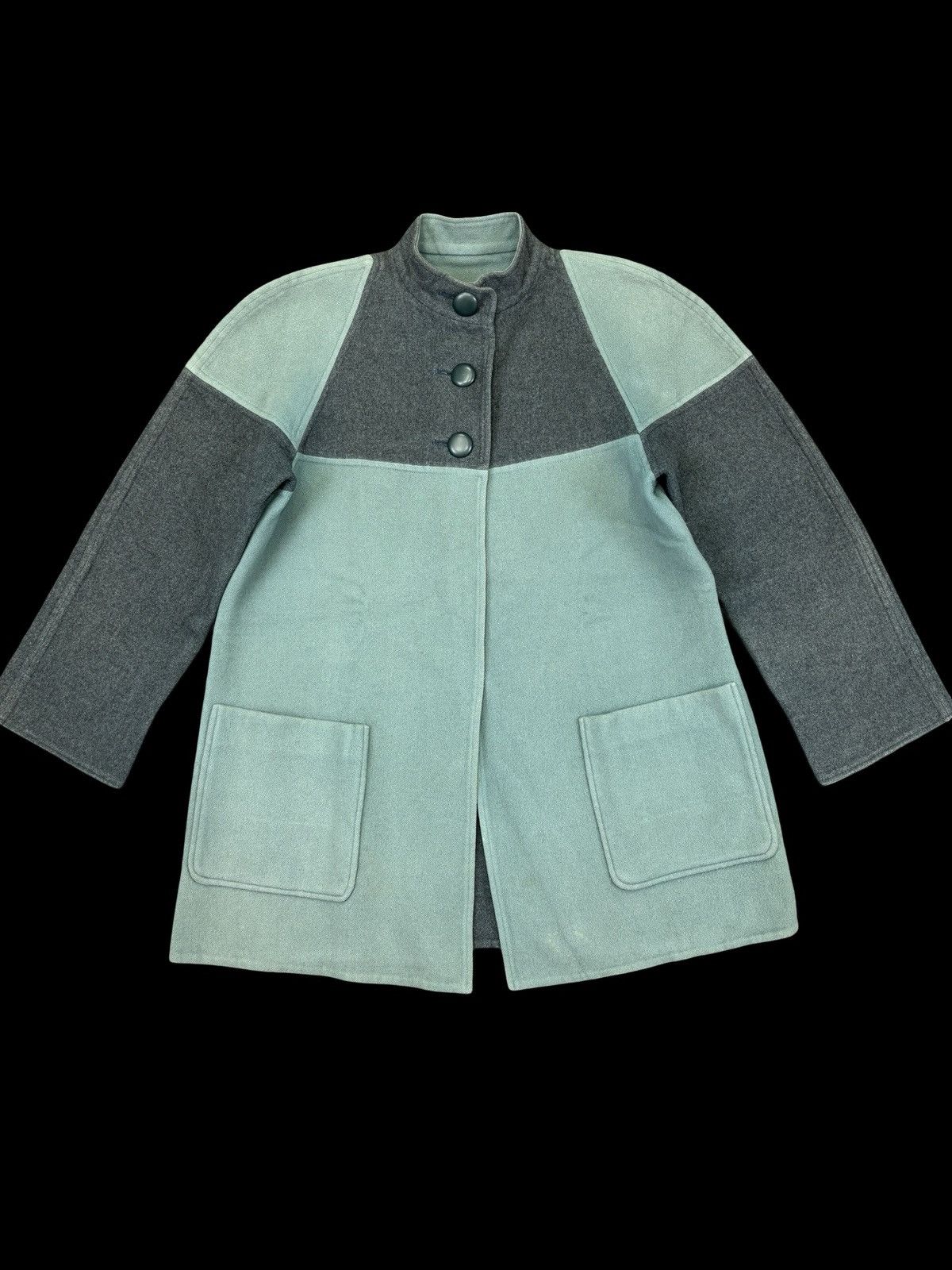 Christian Dior Monsieur Vintage Dior Two Tones Wool Coat F694 Size L / US 10 / IT 46 - 1 Thumbnail