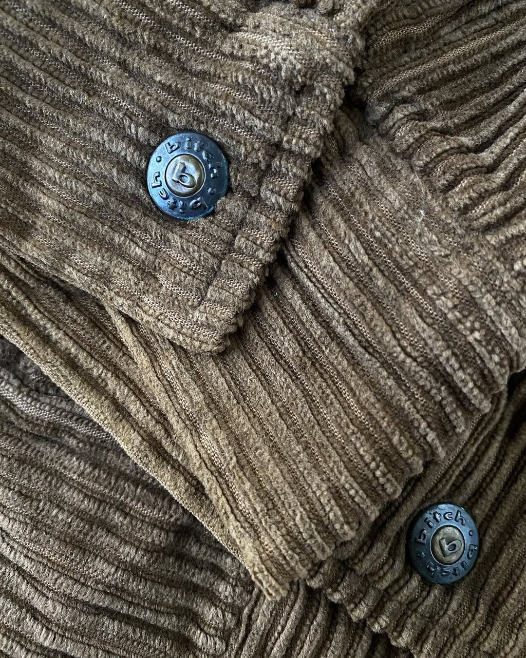 Vintage Vintage 90’s Bitch Skateboards Brown Corduroy Work Jacket Size US L / EU 52-54 / 3 - 5 Thumbnail