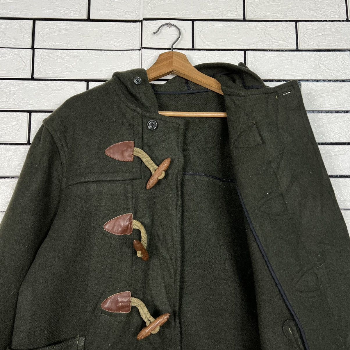Van Vintage 90's VAN JAC Hooded Duffle Coat Long Coat #4138-C188 Size US M / EU 48-50 / 2 - 9 Thumbnail