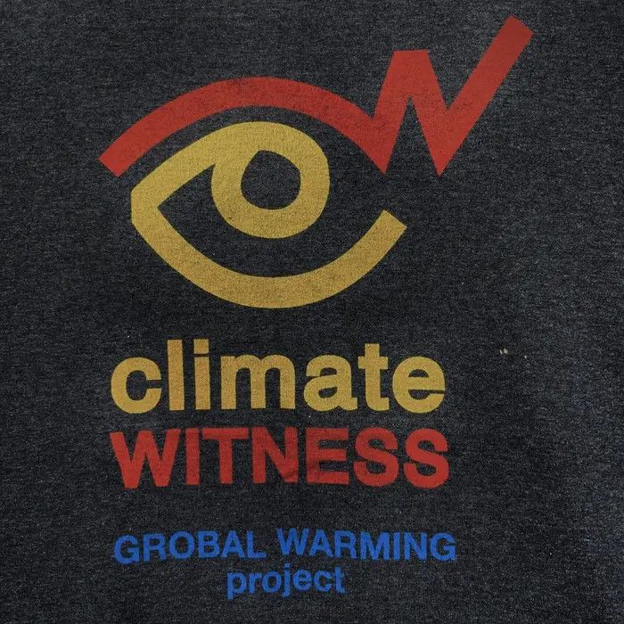 Vintage GLOBAL WARMING PROJECT Climate Witness WWF Tee Shirt Size L / US 10 / IT 46 - 3 Thumbnail