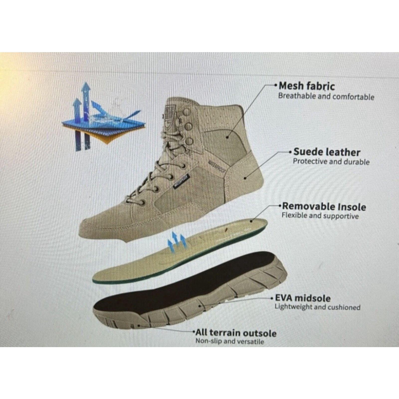 Other Free Soldier Work Boots Men's Tactical wtrprf Mil US sz 11 Size US 10 / EU 43 - 12 Thumbnail
