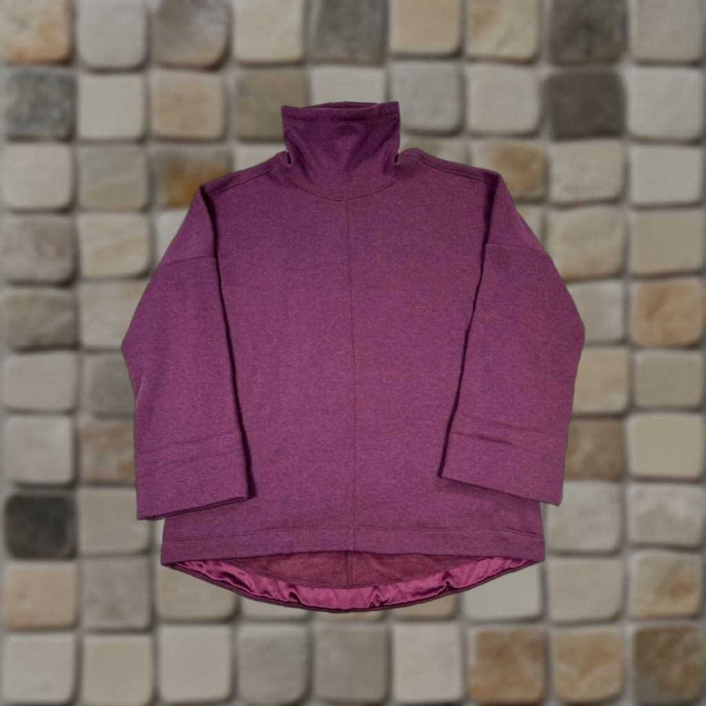 Athleta Athleta Sweater Womens M Purple Turtleneck Pullover Knit Long Sleeve Casual Winter Fall Spring Size M / US 6-8 / IT 42-44 - 1 Thumbnail