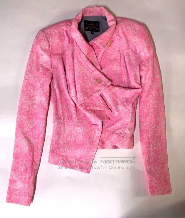 Vivienne Westwood Vivienne Westwood Pink variable jacket, transparent button Size XS / US 0-2 / IT 36-38 - 9 Thumbnail