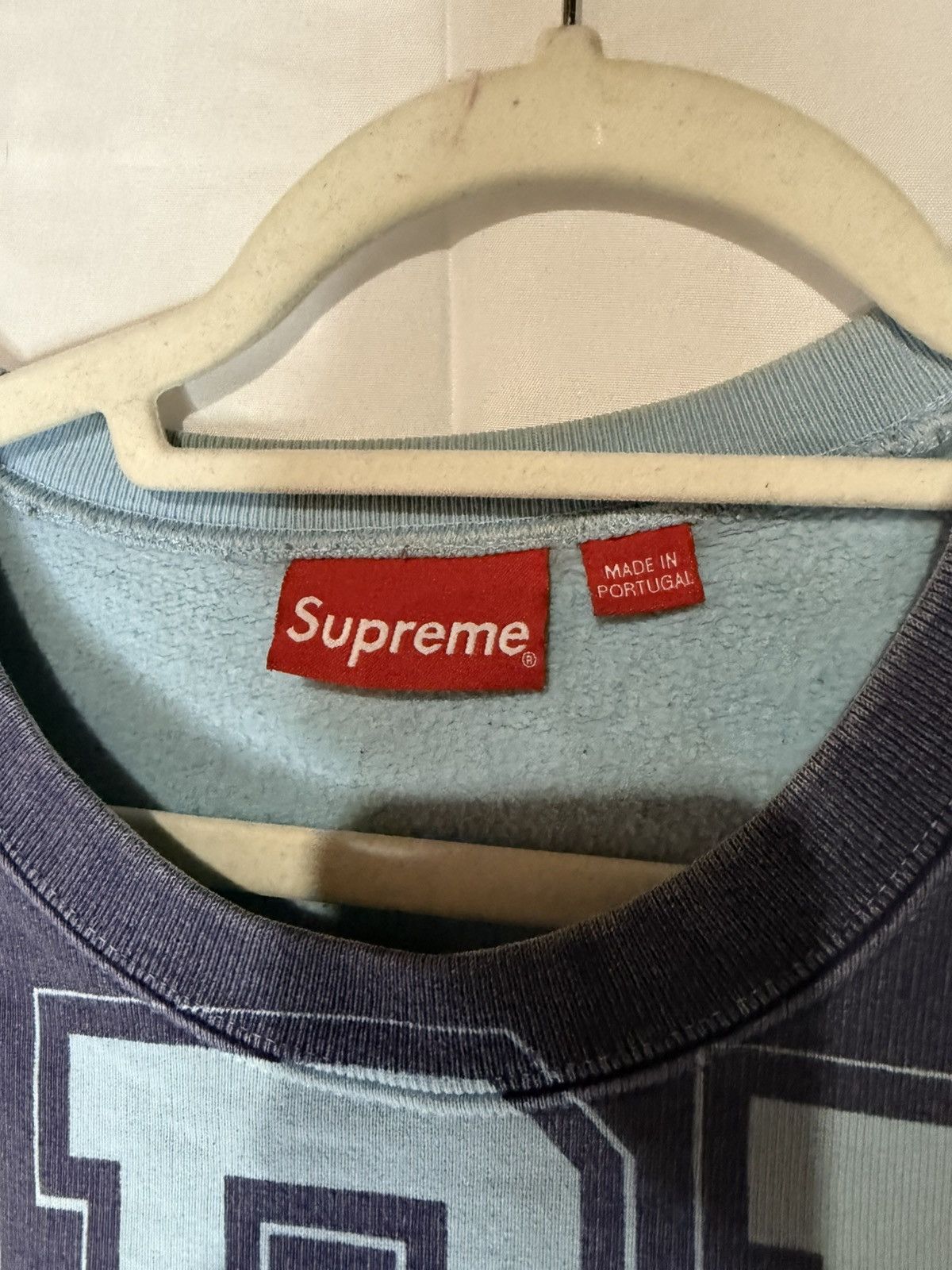 Supreme Supreme Team of the Century Overprint Crewneck Navy/ Blue XL Size US M / EU 48-50 / 2 - 3 Thumbnail