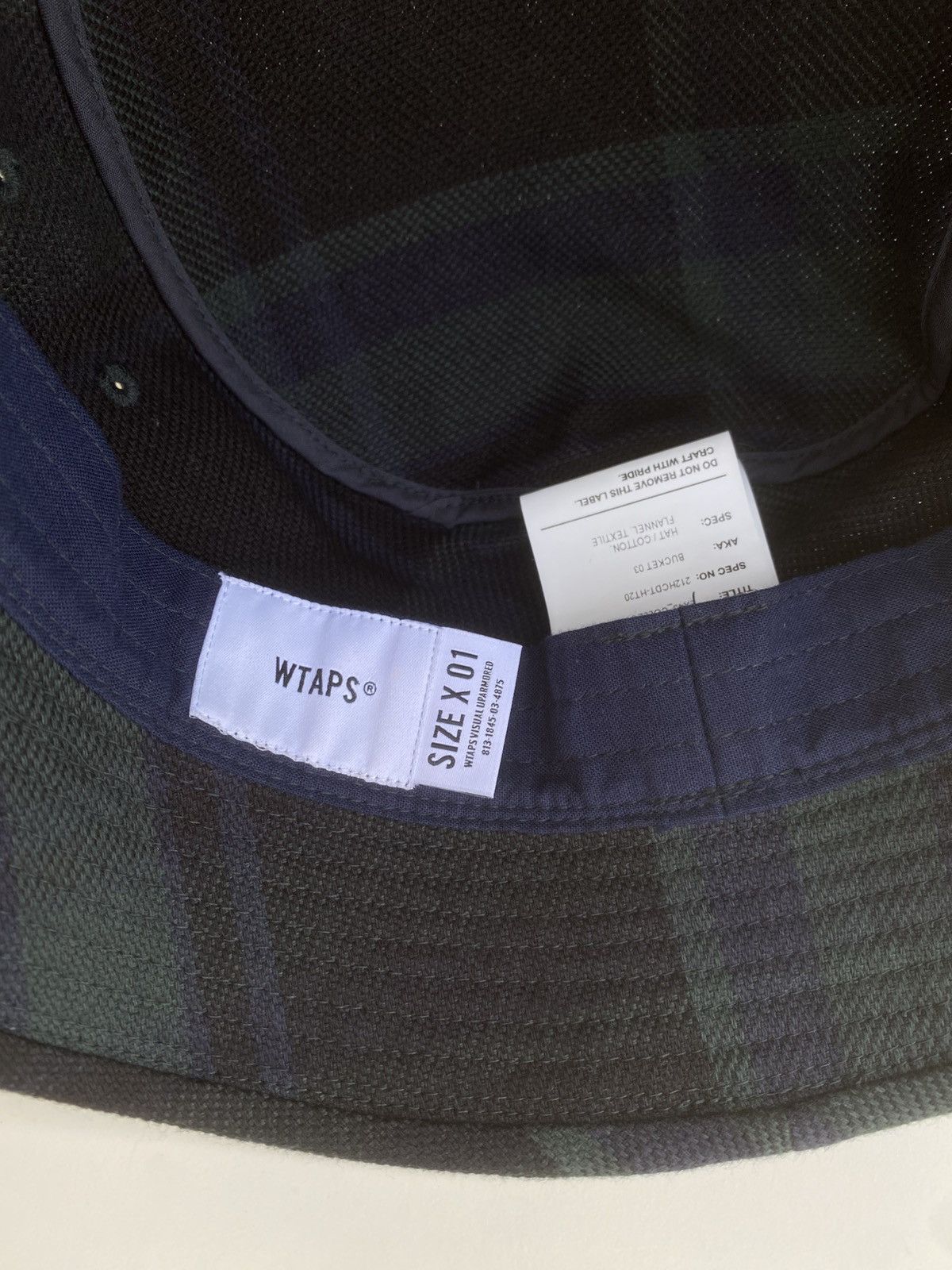 Wtaps Rare WTAPS Checkered Design Cotton Bucket Hat Size ONE SIZE - 15 Thumbnail