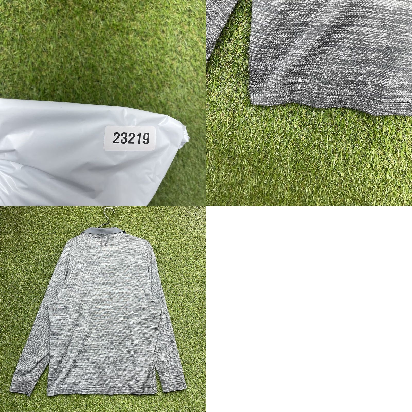 Under Armour Under Armour Performance Polo Shirt Mens XL Gray Outdoors Golf Long Sleeve Button Collared Knit Fabric Regular Fit Sports Polo Size US XL / EU 56 / 4 - 8 Thumbnail
